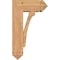 Ekena Millwork Legacy Arts and Crafts Smooth Bracket w/ Offset Brace, Western Red Cedar, 7 1/2"W x 18"D x 30"H BKT0806X18X30LEC03SWR - alternate 2